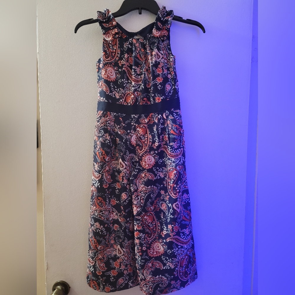 Ja ie & Jack navy/orange paisley romper